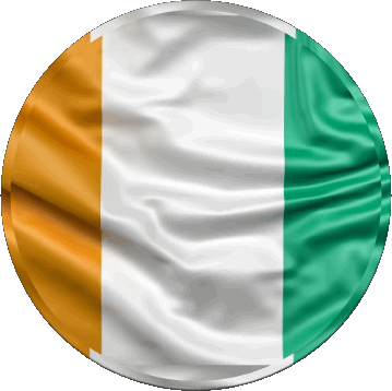 Rond Côte d Ivoire Afrique Drapeaux 