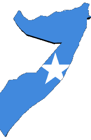 Karte Somalia Afrika Fahnen 