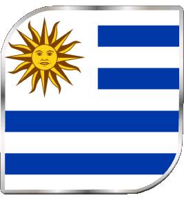 Carré Uruguay Amériques Drapeaux 