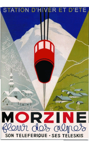 France Alpes Affiches Rétro - Lieux Humour - Fun 