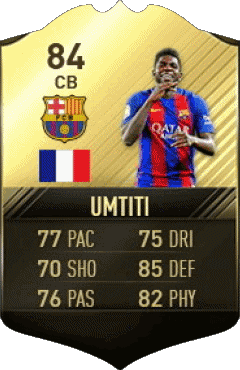 Samuel Umtiti Frankreich F I F A - Karten Spieler Videospiele Multimedia 