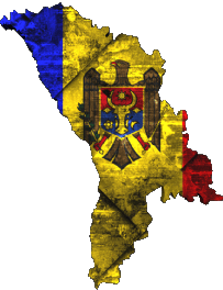 Carta Geografica Moldova Europa Bandiere 