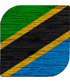 Quadrato Tanzania Africa Bandiere 