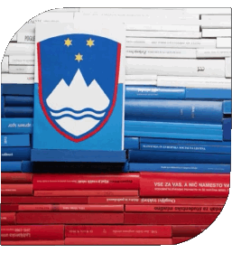 Quadrato Slovenia Europa Bandiere 