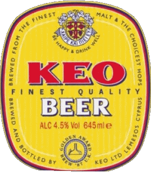 Keo Chipre Cervezas Bebidas 