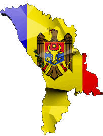 Carta Geografica Moldova Europa Bandiere 