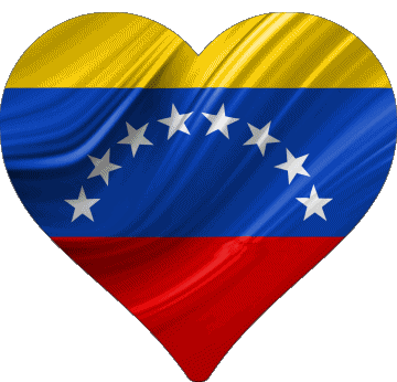 Herz Venezuela Amerika Fahnen 