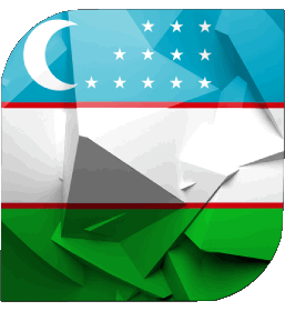 Platz Usbekistan Asien Fahnen 