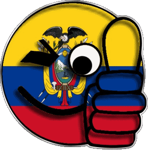 Smiley - OK Colombie Amériques Drapeaux 