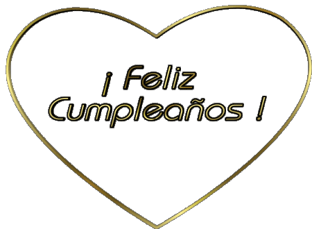 001 Corazón Feliz Cumpleaños Spagnolo Messagi 