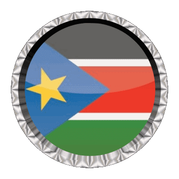 Round - Rings South Sudan Africa Flags 