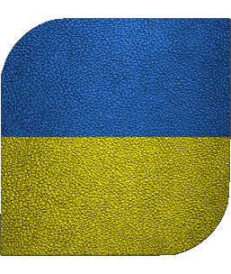 Carré Ukraine Europe Drapeaux 