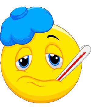 Krank Emoticons Nachrichten 