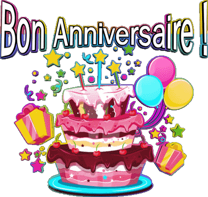 003 Gateaux Bon Anniversaire Français Messages 
