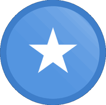 Rond Somalia Africa Flags 
