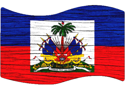 Rechteck Haiti Amerika Fahnen 