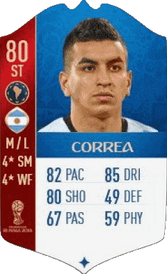 Angel Correa Argentina F I F A - Card Players Video Games Multi Media 
