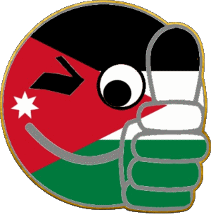Smiley - OK Jordania Asia Banderas 