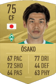 Yuya Osako Giappone F I F A - Giocatori carte Videogiochi Multimedia 