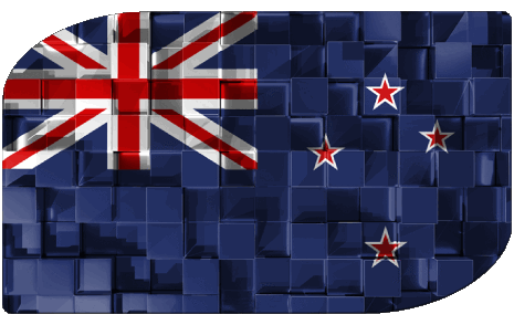 Rettangolo Nuova Zelanda Oceania Bandiere 