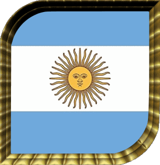 Carré Argentine Amériques Drapeaux 