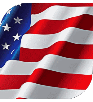 Square U.S.A - National America Flags 