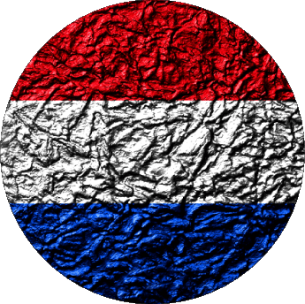 Rond Pays-Bas Europe Drapeaux 