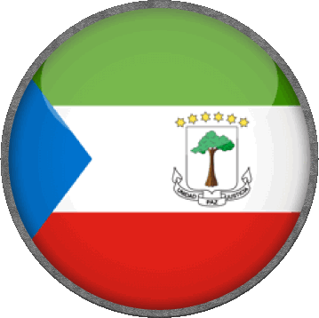 Rond Guinée Equatorial Afrique Drapeaux 