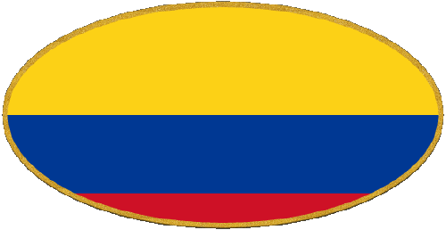 Ovale 01 Colombia America Bandiere 