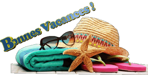 05 Fond Transparent Bonnes Vacances Français Messages 