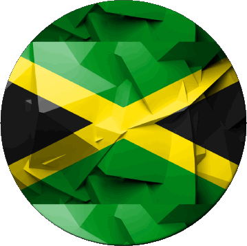 Round Jamaica America Flags 