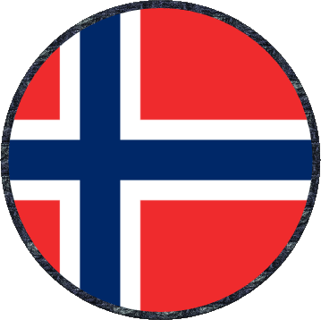 Tondo Norvegia Europa Bandiere 