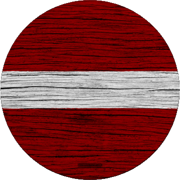 Round Latvia Europe Flags 