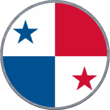Rond Panama Amériques Drapeaux 