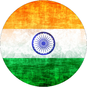 Runde Indien Asien Fahnen 