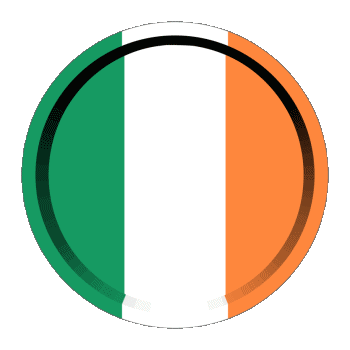 Rond - Anneaux Irlande Europe Drapeaux 