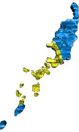 Mapa Palau Oceanía Banderas 