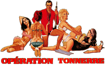 Logo Français Operation Tonnerre James Bond 007 Cinéma International Multi Média 