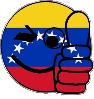 Smiley - OK Venezuela America Flags 