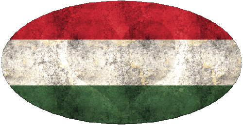 Oval Hungary Europe Flags 
