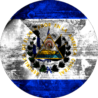 Round Salvador America Flags 