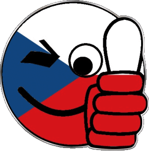 Smiley - OK Tschechische Republik Europa Fahnen 