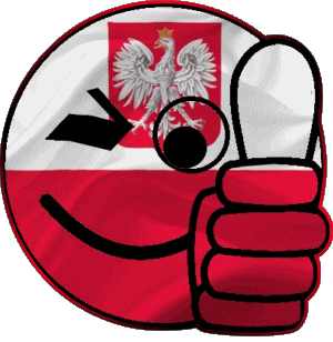 Smiley - OK Poland Europe Flags 