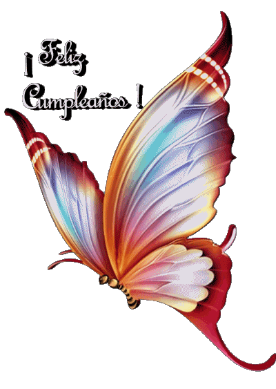 008 Transparent Background Mariposas Feliz Cumpleaños Spanish Messages 