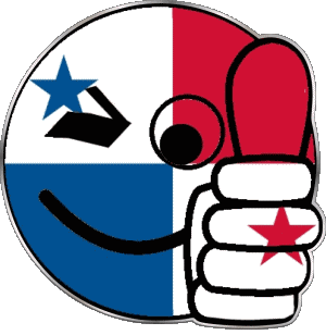 Smiley - OK Panama Amériques Drapeaux 