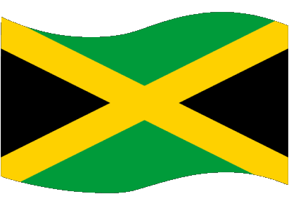 Rectangle Jamaïque Amériques Drapeaux 