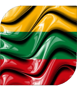 Square Lithuania Europe Flags 