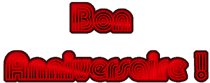 001 Fluo - Neon Bon Anniversaire Francese Messagi 