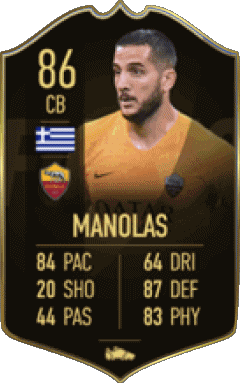 Kostas Manolas Grecia F I F A - Giocatori carte Videogiochi Multimedia 
