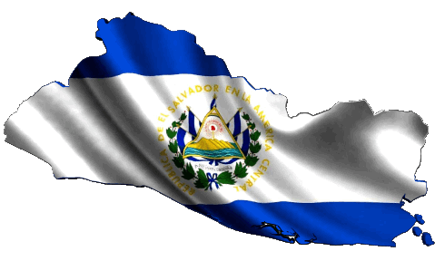 Karte Salvador Amerika Fahnen 